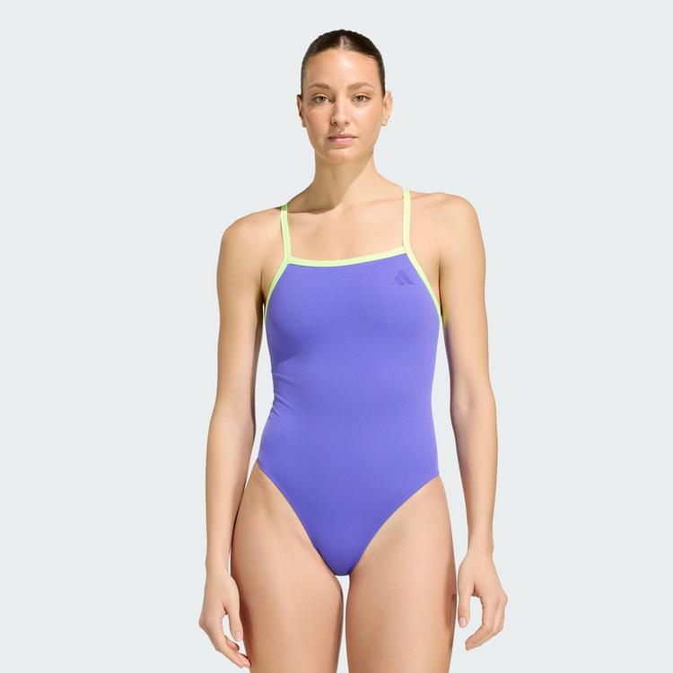 adidas adidas Badeanzug mit d&uuml;nnen Tr&auml;gern und Badeanzug Damen - Solar Purple - 0 | SportScheck