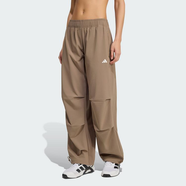 adidas adidas Workout Essentials Gewebte Trainingshose Funktionshose Damen - Khaki Six - 0 | SportScheck