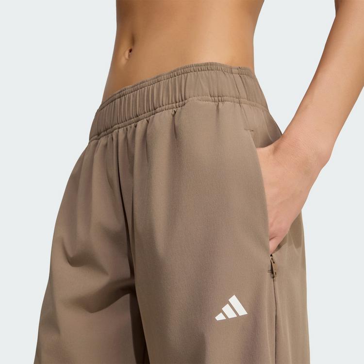 adidas adidas Workout Essentials Gewebte Trainingshose Funktionshose Damen - Khaki Six - 0 | SportScheck