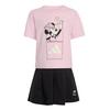 adidas ADIDAS DISNEY MINNIE MAUS SET, T-SHIRT Trainingsanzug Kinder - Clear Pink / Off White