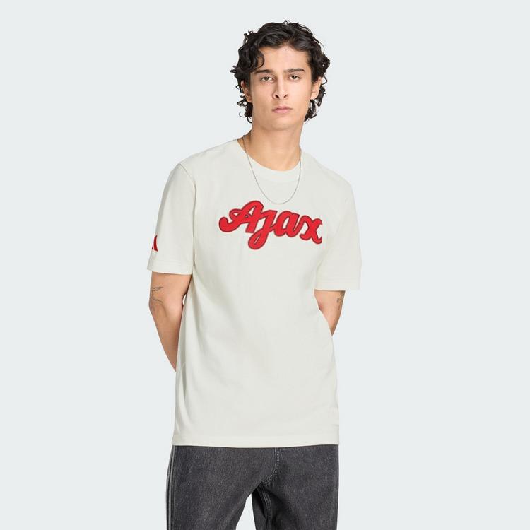 adidas adidas Ajax Amsterdam US T-Shirt Funktionsshirt Herren - Off White - 0 | SportScheck