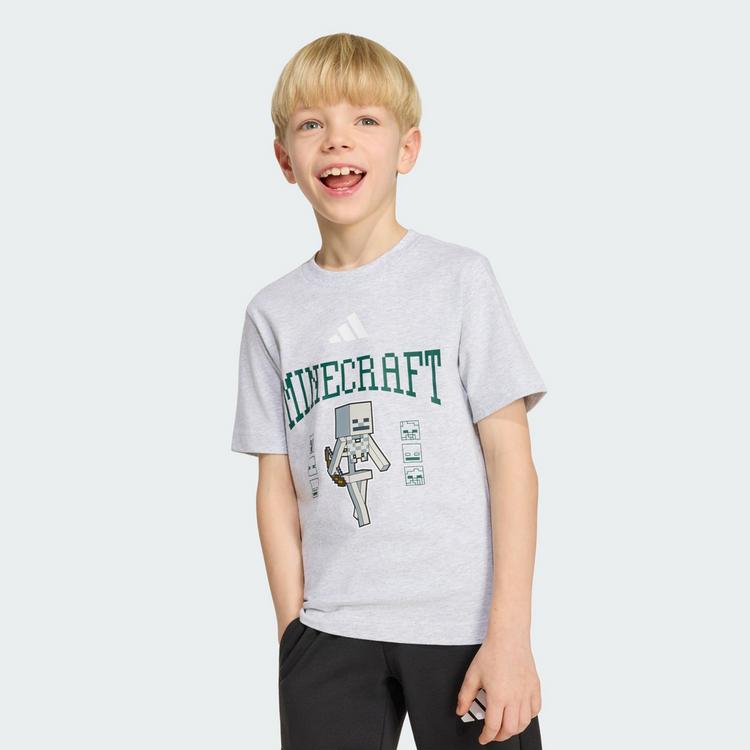 adidas adidas ADIDAS MINECRAFT T-SHIRT T-Shirt Kinder - Light Grey Heather - 0 | SportScheck