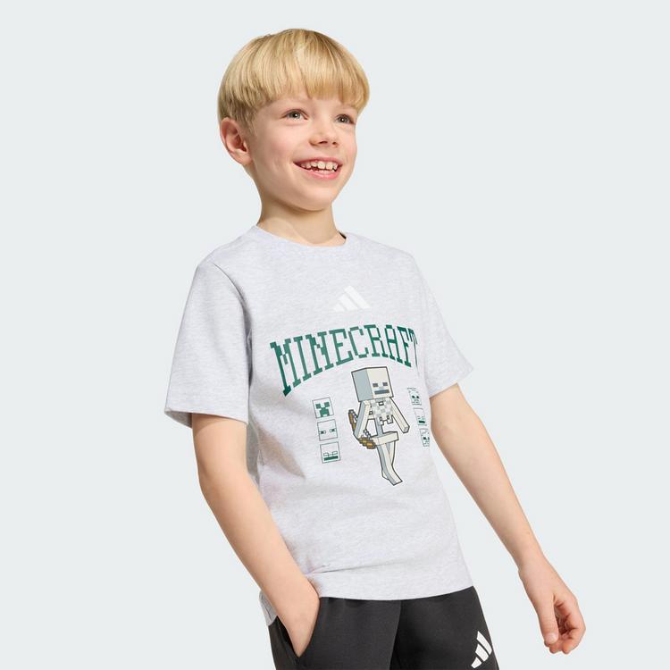 adidas adidas ADIDAS MINECRAFT T-SHIRT T-Shirt Kinder - Light Grey Heather - 1 | SportScheck
