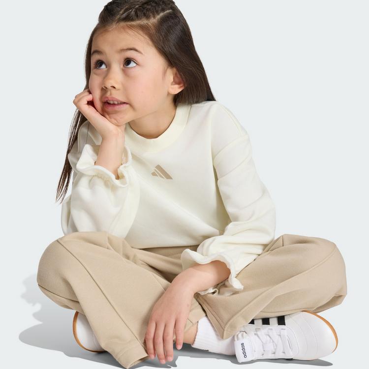 adidas adidas Seasonals Sweatset, R&uuml;schen Trainingsanzug Kinder - Off White / White - 0 | SportScheck