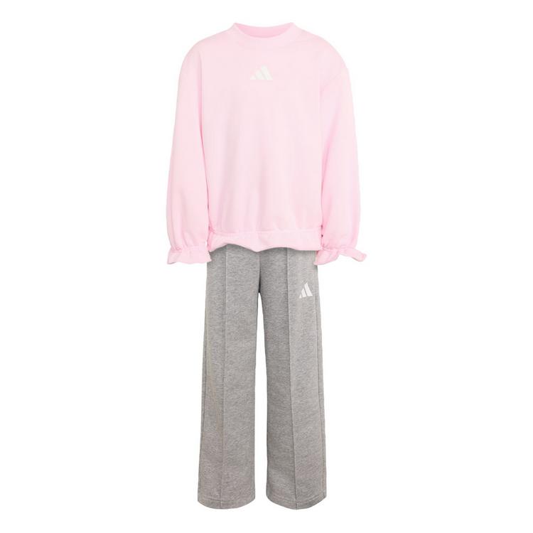 adidas adidas Seasonals Sweatset, R&uuml;schen Trainingsanzug Kinder - Clear Pink / White - 0 | SportScheck
