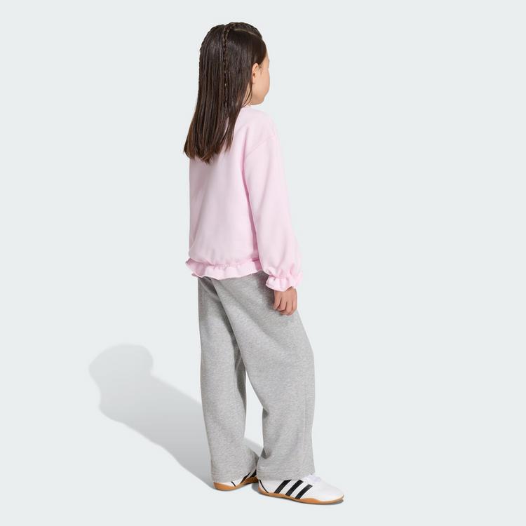 adidas adidas Seasonals Sweatset, R&uuml;schen Trainingsanzug Kinder - Clear Pink / White - 1 | SportScheck