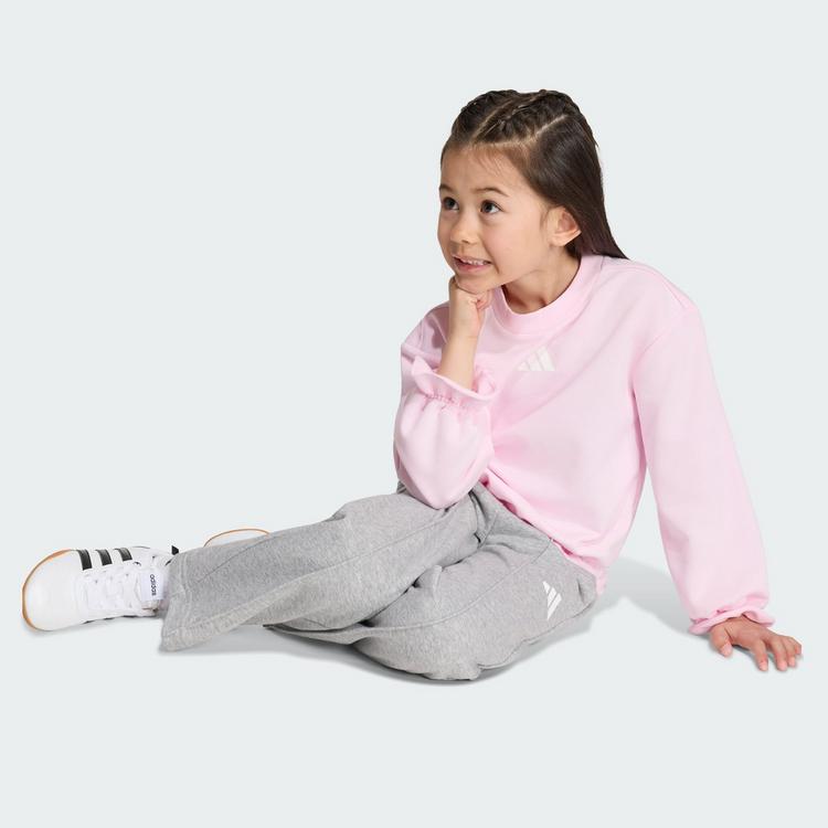 adidas adidas Seasonals Sweatset, R&uuml;schen Trainingsanzug Kinder - Clear Pink / White - 0 | SportScheck