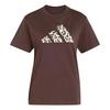 adidas GRAPHIC T-SHIRT MIT ANIMALPRINT T-Shirt Damen - Dark Brown