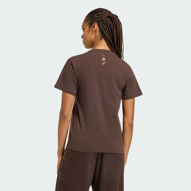 adidas adidas GRAPHIC T-SHIRT MIT ANIMALPRINT T-Shirt Damen - Dark Brown - 1 | SportScheck
