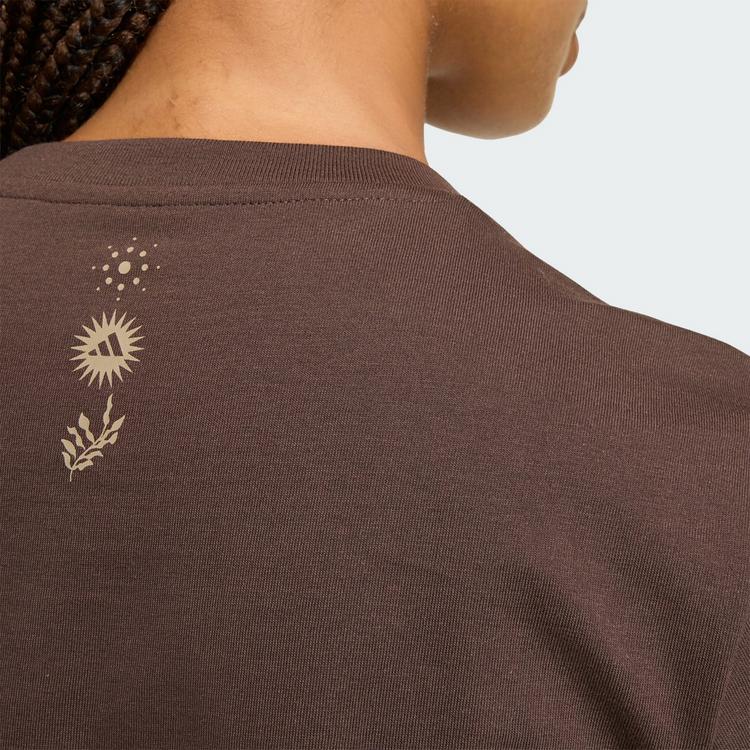 adidas adidas GRAPHIC T-SHIRT MIT ANIMALPRINT T-Shirt Damen - Dark Brown - 1 | SportScheck