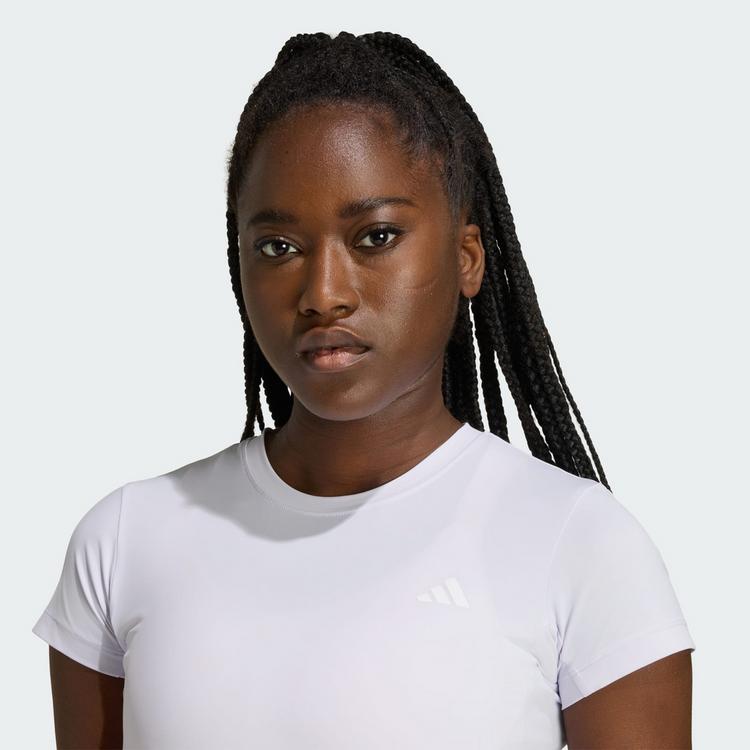 adidas adidas PrimeLift Essentials Workout Contour Funktionsshirt Damen - Frozen Purple - 0 | SportScheck