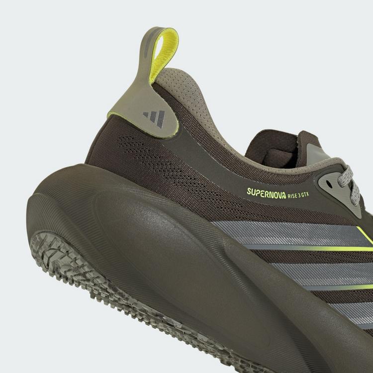adidas adidas SUPERNOVA RISE&nbsp;3 GTX LAUFSCHUH Laufschuhe Herren - Shadow Olive / Iron Metallic / Frozen Lemon - 7 | SportScheck