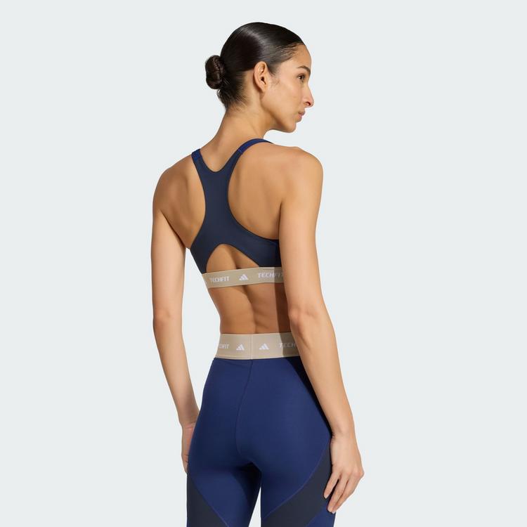 adidas adidas TECHFIT Workout Color Block BH, BH Damen - Dark Blue / Legend Ink - 1 | SportScheck