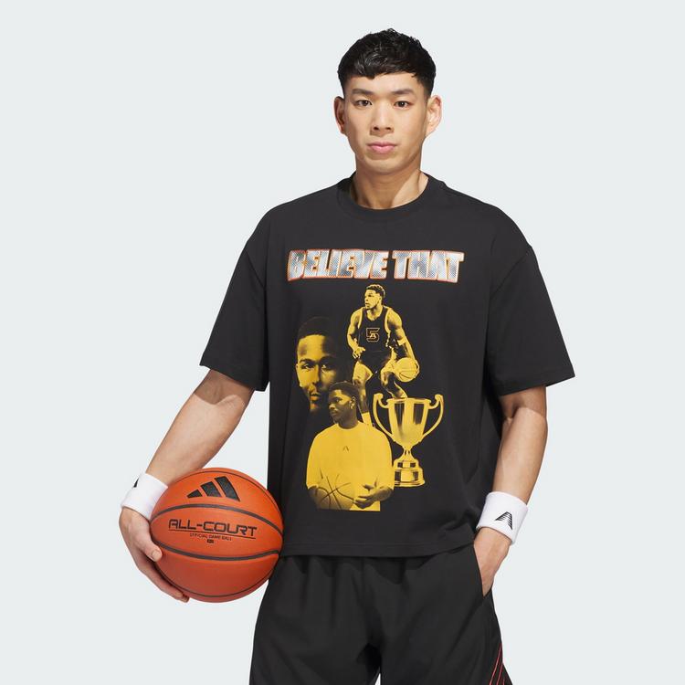 adidas adidas ANTHONY EDWARDS BLING T-SHIRT Basketball Shirt Herren - Black - 0 | SportScheck