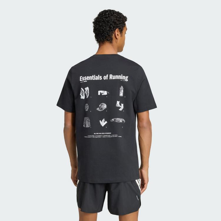 adidas adidas RUN ESSENTIALS GRAFIK T-SHIRT T-Shirt Herren - Black - 1 | SportScheck