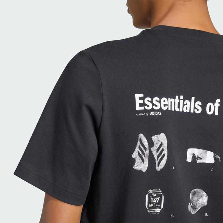 adidas adidas RUN ESSENTIALS GRAFIK T-SHIRT T-Shirt Herren - Black - 1 | SportScheck