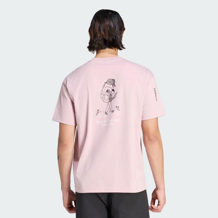 adidas adidas TERREX WANDERER GRAPHIC T-SHIRT Funktionsshirt - Dual Lilac - 1 | SportScheck