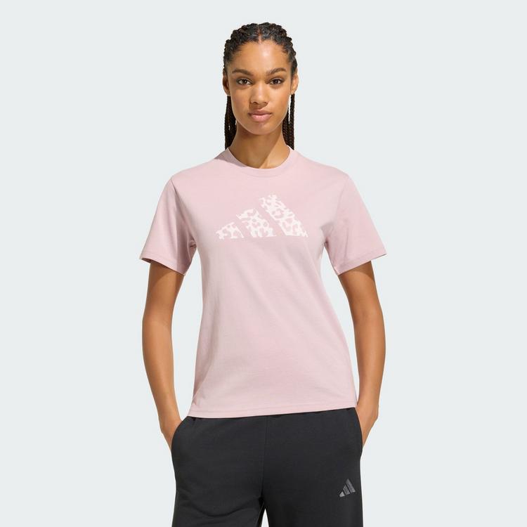 adidas adidas GRAPHIC T-SHIRT MIT ANIMALPRINT T-Shirt Damen - Dual Lilac - 0 | SportScheck