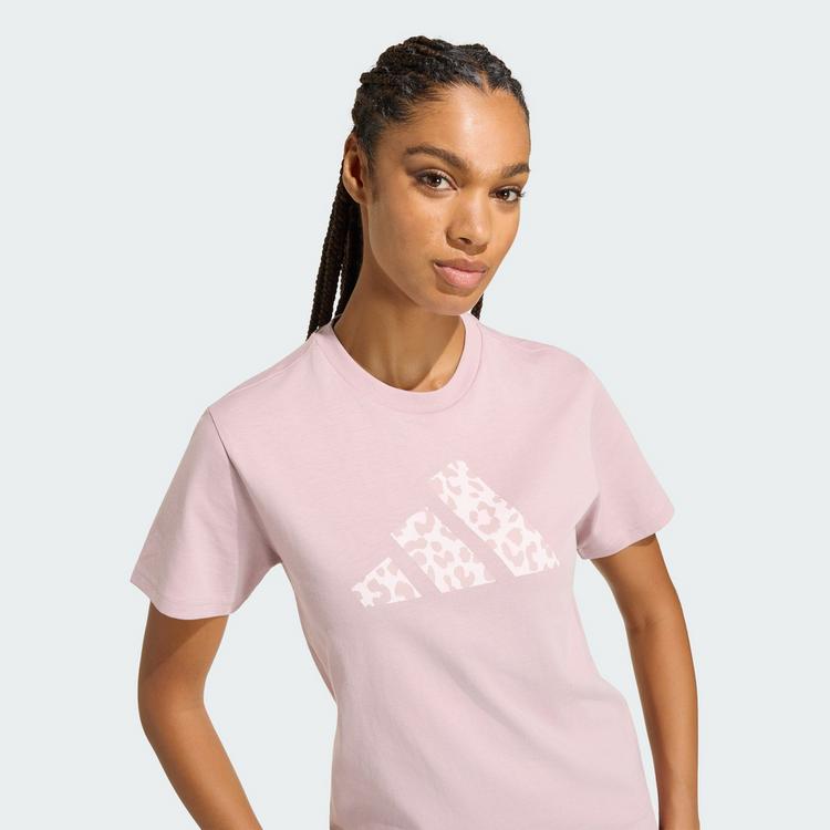 adidas adidas GRAPHIC T-SHIRT MIT ANIMALPRINT T-Shirt Damen - Dual Lilac - 0 | SportScheck
