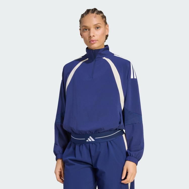 adidas adidas Hyperglam Trainingsjacke, 3-Streifen, Trainingsanzug Damen - Dark Blue - 0 | SportScheck