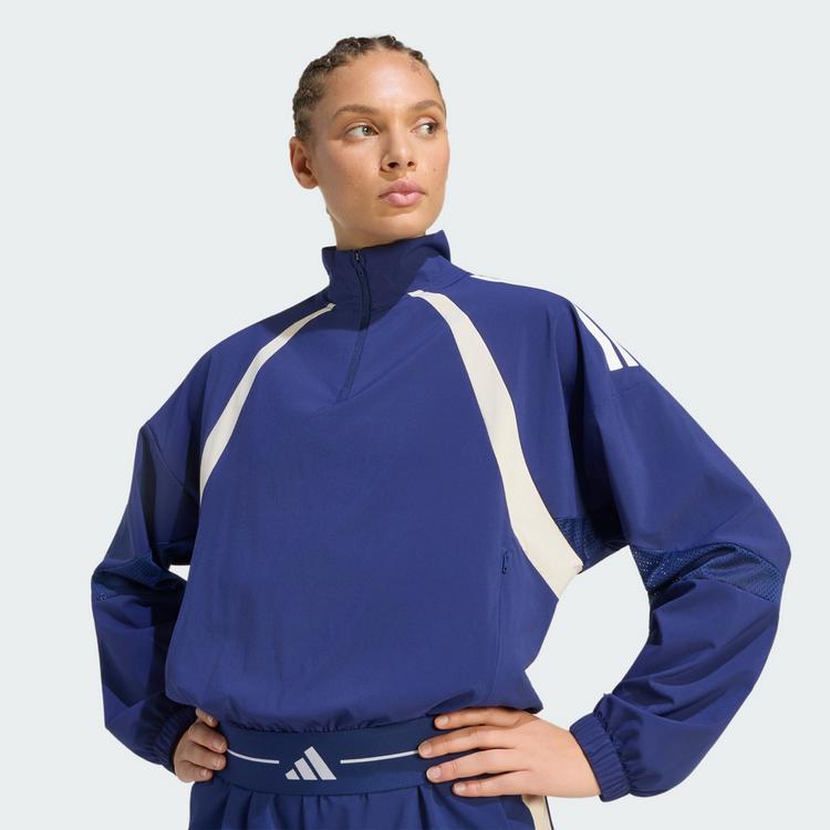 adidas adidas Hyperglam Trainingsjacke, 3-Streifen, Trainingsanzug Damen - Dark Blue - 0 | SportScheck
