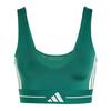adidas Hyperglam 3-Streifen Color Block BH Damen - Collegiate Green
