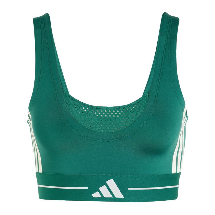 adidas adidas Hyperglam 3-Streifen Color Block BH Damen - Collegiate Green - 0 | SportScheck