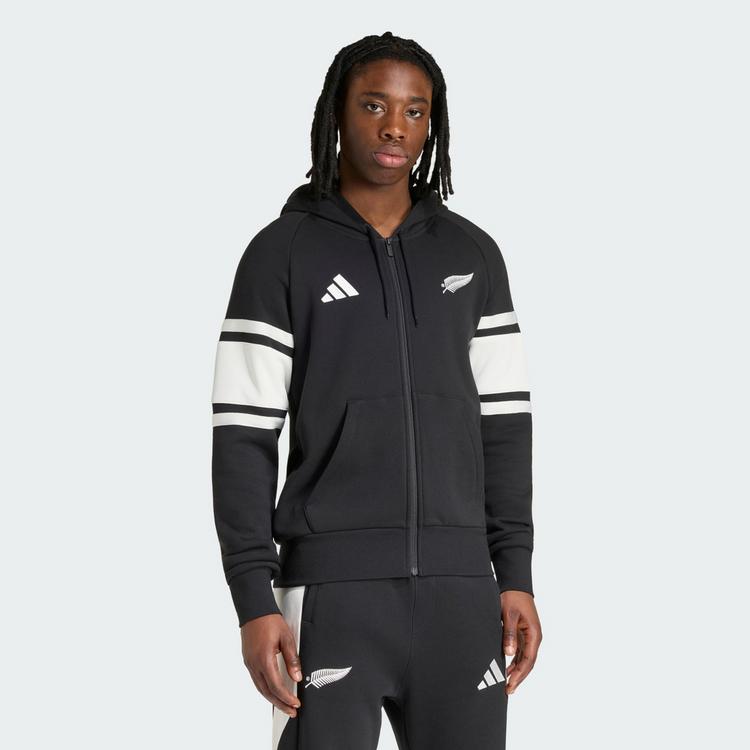 adidas adidas All Blacks Leisurewear Kapuzenjacke, Hoodie Herren - Black / Off White - 0 | SportScheck