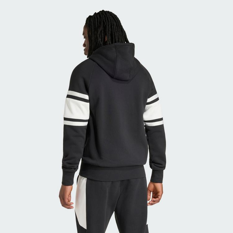 adidas adidas All Blacks Leisurewear Kapuzenjacke, Hoodie Herren - Black / Off White - 1 | SportScheck
