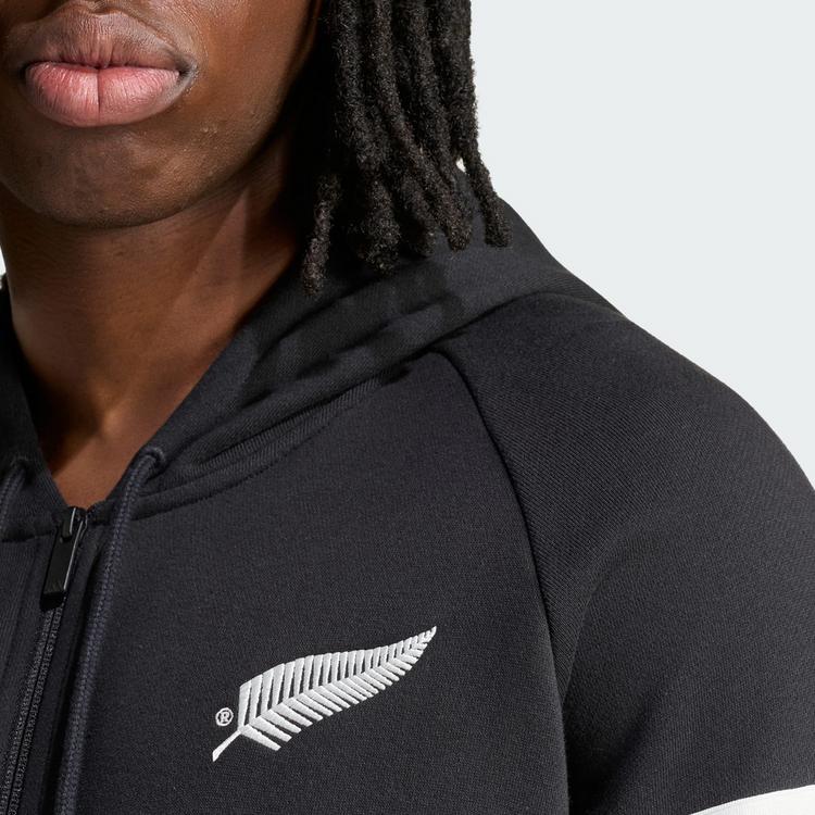 adidas adidas All Blacks Leisurewear Kapuzenjacke, Hoodie Herren - Black / Off White - 1 | SportScheck