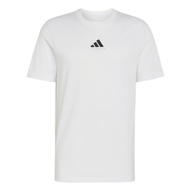 adidas adidas TENNIS CATEGORY GRAPHIC T-SHIRT T-Shirt Herren - White / Black - 0 | SportScheck