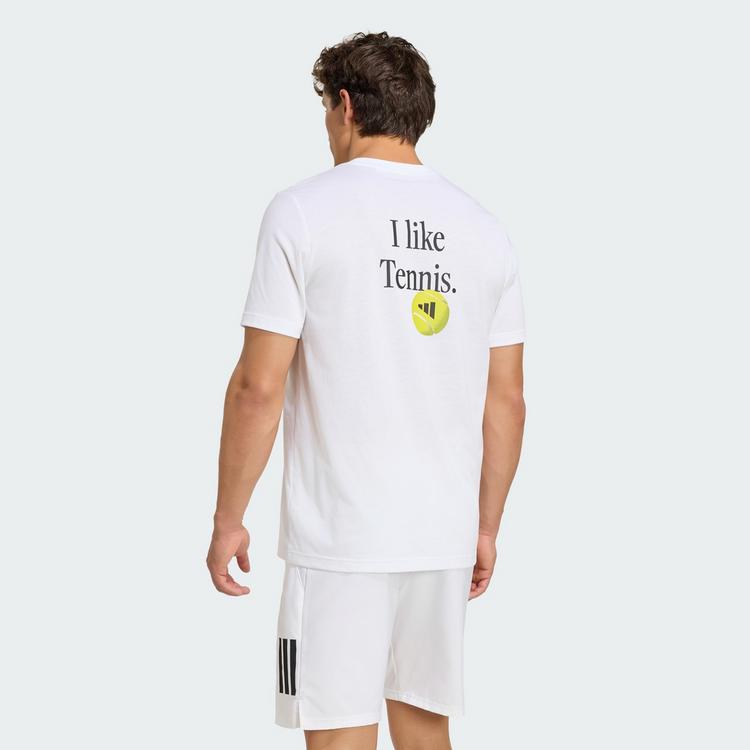 adidas adidas TENNIS CATEGORY GRAPHIC T-SHIRT T-Shirt Herren - White / Black - 1 | SportScheck