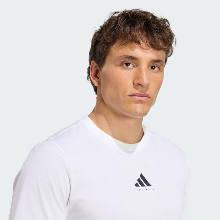 adidas adidas TENNIS CATEGORY GRAPHIC T-SHIRT T-Shirt Herren - White / Black - 0 | SportScheck