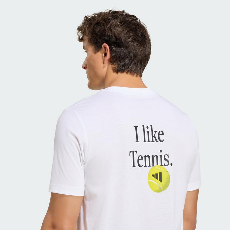 adidas adidas TENNIS CATEGORY GRAPHIC T-SHIRT T-Shirt Herren - White / Black - 1 | SportScheck