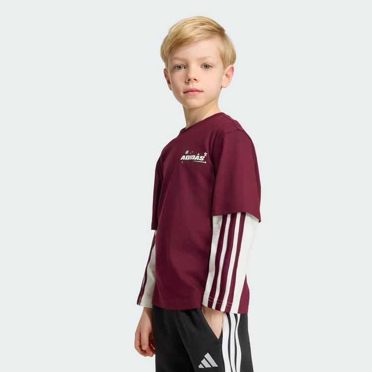 adidas adidas ADIDAS PIXAR TOY STORY T-SHIRT Langarmshirt Kinder - Maroon / Off White - 0 | SportScheck