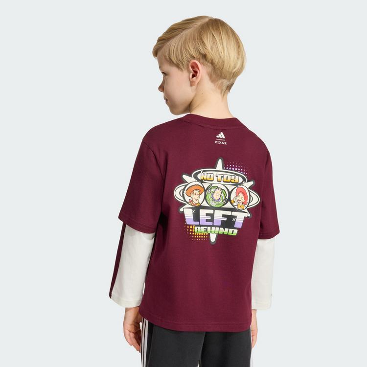 adidas adidas ADIDAS PIXAR TOY STORY T-SHIRT Langarmshirt Kinder - Maroon / Off White - 1 | SportScheck