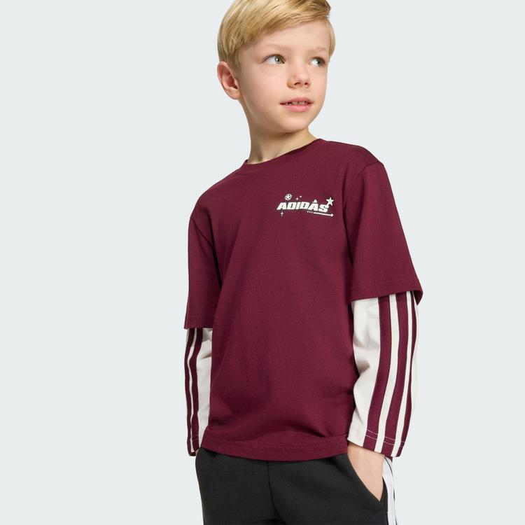 adidas adidas ADIDAS PIXAR TOY STORY T-SHIRT Langarmshirt Kinder - Maroon / Off White - 0 | SportScheck