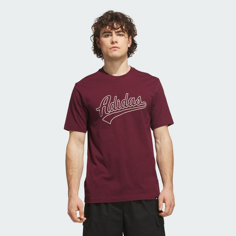 adidas adidas Varsity Tailsweep Grafik T-Shirt T-Shirt Herren - Maroon - 0 | SportScheck