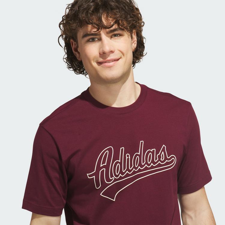 adidas adidas Varsity Tailsweep Grafik T-Shirt T-Shirt Herren - Maroon - 0 | SportScheck