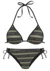 ELBSAND Triangel-Bikini Bikini Set Damen - olive-schwarz