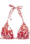 Buffalo Triangel-Bikini-Top Bikini Oberteil Damen - rot-creme