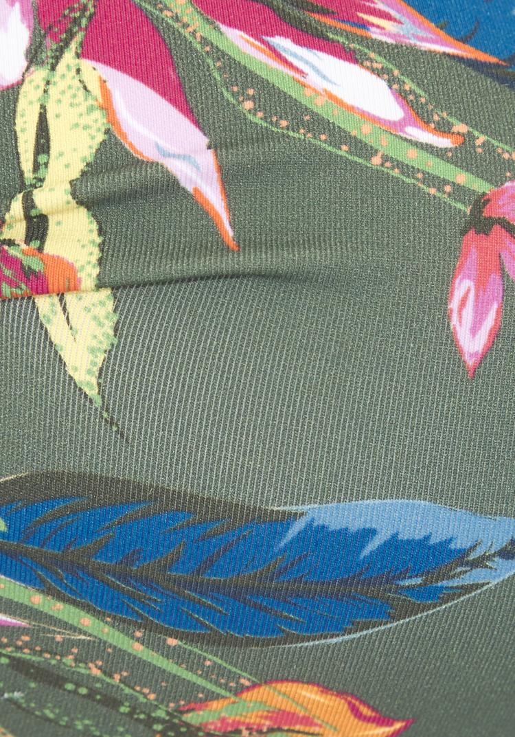 Lascana Lascana B&uuml;gel-Bandeau-Bikini-Top Bikini Oberteil Damen - oliv bedruckt - 1 | SportScheck