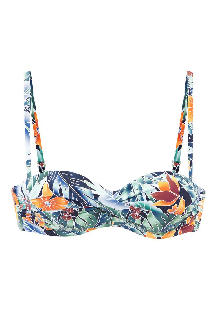 sunseeker sunseeker B&uuml;gel-Bandeau-Bikini-Top Bikini Oberteil Damen - marine-orange - 0 | SportScheck