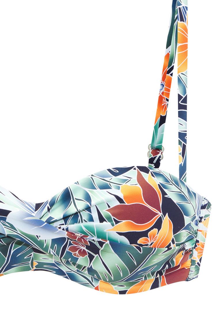 sunseeker sunseeker B&uuml;gel-Bandeau-Bikini-Top Bikini Oberteil Damen - marine-orange - 1 | SportScheck