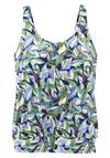 S.OLIVER Tankini-Top Bikini Oberteil Damen - gr&uuml;n-blau bedruckt