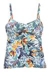 sunseeker B&uuml;gel-Tankini-Top Bikini Oberteil Damen - marine-orange
