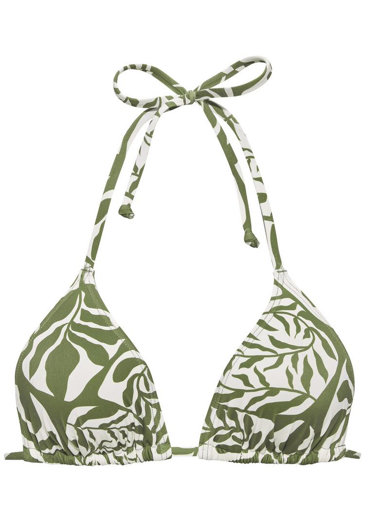 Buffalo Buffalo Triangel-Bikini-Top Bikini Oberteil Damen - oliv-creme - 0 | SportScheck