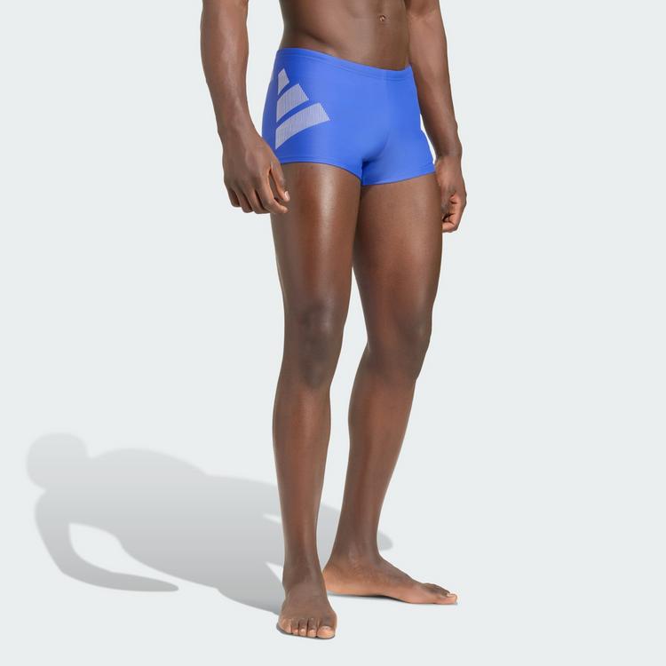 adidas adidas BIG BARS BOXER-BADEHOSE Badehose Herren - Semi Lucid Blue / White - 0 | SportScheck