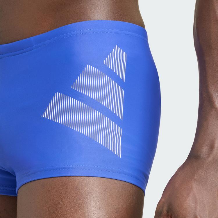 adidas adidas BIG BARS BOXER-BADEHOSE Badehose Herren - Semi Lucid Blue / White - 1 | SportScheck