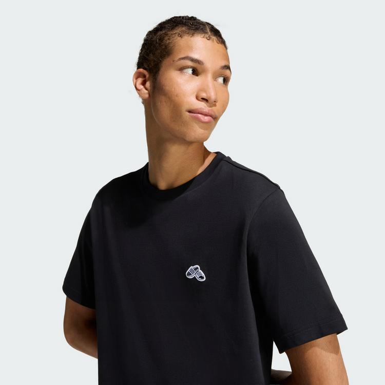 adidas adidas SUMMER SLIDE TRIM GRAFIK T-SHIRT T-Shirt Herren - Black - 0 | SportScheck